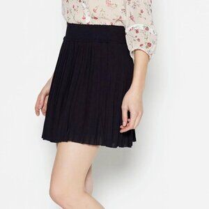 Joie Bridger Pleated Mini Skirt Womens Small Black High Waist Pull On